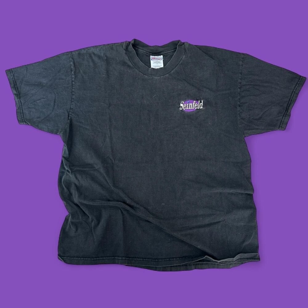 Seinfeld 1995 cast and crew embroidered tee vintage exclusive promo rare HBO